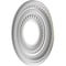 Ekena Millwork Cole PVC Medallion (Canopies up to 4 1/4"), 10"OD x 3 1/2"ID x 3/4"P, Metallic Silver Metallic CMP10COCSV - alternate 3